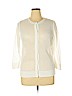 Ann Taylor 100% Cotton White Cardigan Size XL - photo 1