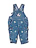 Unbranded 100% Cotton Blue Overalls Size 6-9 mo - photo 1