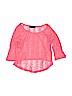 Lori & Jane Solid Pink Short Sleeve Top Size 6 - 7 - photo 1