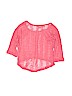 Lori & Jane Solid Pink Short Sleeve Top Size 6 - 7 - photo 2