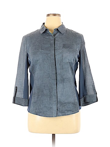 Elie Tahari 3/4 Sleeve Button-Down Shirt (view 1)