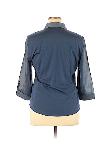 Elie Tahari 3/4 Sleeve Button-Down Shirt (view 2)