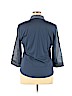 Elie Tahari Blue 3/4 Sleeve Button-Down Shirt Size XL - photo 2