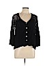 Love Stitch 100% Rayon Black Long Sleeve Top Size L - photo 1