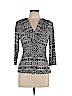 Liz & Co Black 3/4 Sleeve Top Size L (petite) - photo 1