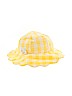 Gymboree 100% Cotton Checkered-gingham Yellow Bucket Hat Size 12-24 mo - photo 1