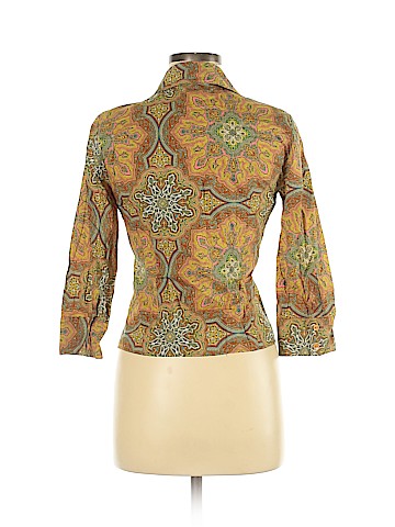 Lafayette 148 New York 3/4 Sleeve Button-Down Shirt (view 2)