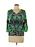 Style&Co 100% Nylon Green 3/4 Sleeve Top Size M (petite) - photo 1