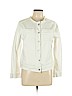 Joe Fresh 100% Cotton White Denim Jacket Size L - photo 1