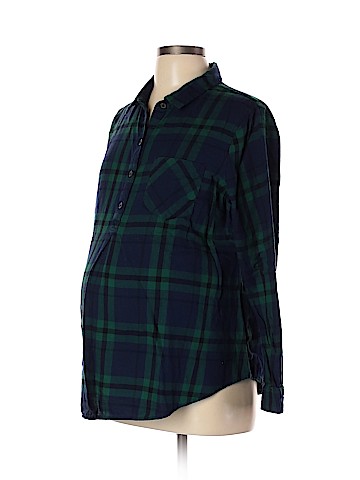 Old Navy - Maternity Long Sleeve Button-Down Shirt (view 1)