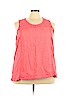 Cj Banks 100% Cotton Pink Sleeveless Top Size 3X - photo 1
