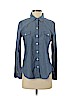 Old Navy 100% Cotton Blue Long Sleeve Button-Down Shirt Size S (petite) - photo 1