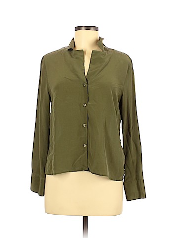 & Other Stories Long Sleeve Silk Top (view 1)