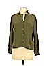 & Other Stories 100% Silk Green Long Sleeve Silk Top Size 6 - photo 1
