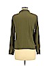 & Other Stories 100% Silk Green Long Sleeve Silk Top Size 6 - photo 2
