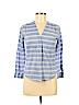 Steven Alan 100% Cotton Blue Long Sleeve Blouse Size P (petite) - photo 1
