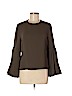 Brandon Maxwell 100% Polyester Green Long Sleeve Blouse Size 6 - photo 1