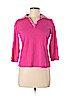 Karen Scott 100% Cotton Pink Long Sleeve Top Size M (petite) - photo 1