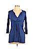 Ella Moss Blue 3/4 Sleeve T-Shirt Size M - photo 1