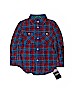 Chaps 100% Cotton Checkered-gingham Blue Long Sleeve Button-Down Shirt Size 3T - photo 1