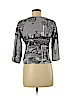 Jane Ashley 100% Cotton Gray 3/4 Sleeve Top Size M (petite) - photo 2
