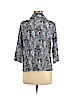 Notations 100% Polyester Blue Long Sleeve Button-Down Shirt Size M (petite) - photo 2