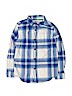 Cat & Jack 100% Cotton Blue Long Sleeve Button-Down Shirt Size 6 - 7 - photo 1