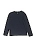 Gap Kids 100% Cotton Solid Blue Long Sleeve T-Shirt Size 10 - photo 1
