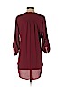 Lush 100% Polyester Burgundy 3/4 Sleeve Blouse Size S - photo 2