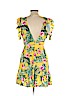 Forever 21 100% Rayon Yellow Casual Dress Size L - photo 2