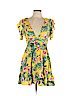 Forever 21 100% Rayon Yellow Casual Dress Size L - photo 1