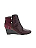 Isaac Mizrahi LIVE! Burgundy Ankle Boots Size 8 - photo 1