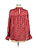 Ann Taylor Red Long Sleeve Blouse Size L (petite) - photo 2
