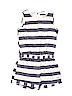 KensieGirl 100% Cotton Stripes Gray Romper Size 8 - photo 1