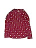 Justice Polka Dots Burgundy Long Sleeve T-Shirt Size 10 - photo 1