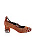 Marskinryyppy 100% Suede Brown Heels Size EU 37 - photo 1
