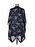 Ann Taylor LOFT 100% Polyester Blue Kimono One size - photo 2