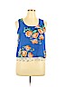 Takara 100% Polyester Blue Sleeveless Blouse Size L - photo 1