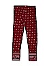 Old Navy 100% Cotton Print Burgundy Leggings Size 10 - 12 - photo 2