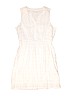 Unbranded 100% Cotton Solid Ivory Dress Size 7 - 8 - photo 1