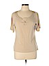 St. John Sport Tan Short Sleeve Top Size L - photo 1