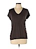 Tahari Brown Short Sleeve Top Size XL - photo 1