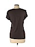 Tahari Brown Short Sleeve Top Size XL - photo 2