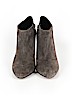 Ann Taylor 100% Leather Gray Ankle Boots Size 9 1/2 - photo 2