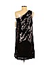 Badgley Mischka 100% Silk Black Cocktail Dress Size S - photo 2