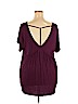 Assorted Brands Purple Short Sleeve Top Size 2X - photo 2