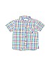 JoJo Maman Bebe 100% Cotton Checkered-gingham Red Short Sleeve Button-Down Shirt Size 4 - 5 - photo 1