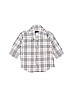 Burberry 100% Cotton Tan Long Sleeve Button-Down Shirt 3-6 MO / 6 MO - photo 1
