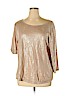 J.Crew 100% Linen Tan 3/4 Sleeve Top Size XL - photo 1
