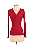 Candie's Red Long Sleeve Top Size S - photo 1